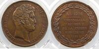 Münzen 5 francs Essai de monnayage Louis-Philippe I VG 2836 module de cuivre Thonnelier auteur de la presse monétaire PCGS-SP62BN SUP/FDC -