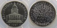 100 Francs 1987 Münzen G.898   Panthéon      PCGS-MS68    FDC 