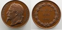 Münzen Medaillen von Napoleon III Fêtes diverses CAQUE Médaille en cuivre Napoléon III 28 et Fête cantonale de Ribécourt SUP/FDC -