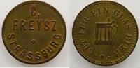 Münzen STRASSBURG (Strasbourg) (67) C.Freysz Ein Glas Bier Laiton 20,5 mm TTB -