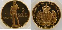 Münzen 2 Scudi San Marino (Rome) David de Michel-Ange PCGS-PR69DCAM Belle Epreuve/Proof -