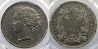 Münzen 5 Francs G.703 Concours de Marrel Concours monétaire de Essai de Marrel étain PCGS-SP62 SUP/FDC -