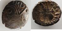 Münzen Statère Médiomatriques MÉDIOMATRIQUES (région de Metz) - en électrum du type de Morville ou de Lessy/Scy (dérivé du type janiforme) TTB -