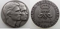 Münzen Jean Medaillen Médaille en argent Mariage de S.A.R., le Prince Henri Grand-Duc Héritier de Luxembourg et de María Teresa Mestre Batista 14-2-1981 FDC -