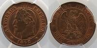 Münzen 2 Centimes G.104 Napoléon III tête laurée petit BB (Strasbourg) PCGS-MS64RB pr.FDC -