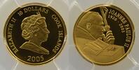 Münzen 10 Dollars Cook-Inseln Pape Jean-Paul II PCGS-PR69DCAM BE -