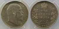 Münzen Indien Britisch-Indien Roupie Edouard VII (C) PCGS-AU58 SUP -