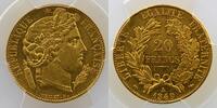 Münzen G.1059     Cérès    (Paris)   millésime large    PCGS-AU58    SUP 20 Francs 1849 A 