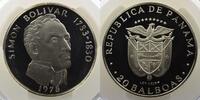 Münzen 20 Balboas 1975 Panama  République  (1903-  )    Simon Bolivar   ... 250,00 EUR  zzgl. 7,00 EUR Versand