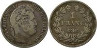 Münzen 1 Franc 1846 W G.453  Louis-Philippe I  (Lille)  TB  130,00 EUR  zzgl. 7,00 EUR Versand