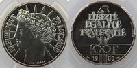 Münzen 100 Francs 1988 G.903  Fraternité   PCGS-MS67  FDC exceptionnel  65,00 EUR  zzgl. 7,00 EUR Versand