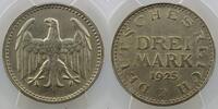Münzen 3 Mark 1925 D Weimarer Republik  (1919-1933)  Monnaies courantes ... 250,00 EUR  zzgl. 7,00 EUR Versand