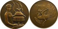 Münzen bronze Numismatisch von Ausstellungen Exposition Coloniale Paris Exposition coloniale Médaille en TONKIN SUP/FDC -