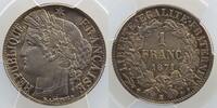 Münzen 1 Franc 1871 K G.465  Cérès  (Bordeaux)  PCGS-MS64  pr.FDC  320,00 EUR  zzgl. 7,00 EUR Versand