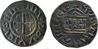 Ludwig der Fromme (814-840) Denier Unsichere Münzstätte en argent à la légende chrétienne TTB+ -