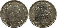 Italien 20 Lire Vittorio Emanuele III (1900-1946) VI R (Roma) PCGS-Genuine, Cleaned-AU Detail TTB+/SUP -