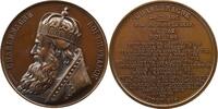 Numismatique commémorative des Rois de France Série métallique des Rois de France Caqué Médaille en cuivre Charlemagne SUP/FDC -
