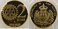 San Marino 2 Scudi (Rome) Rotary International PCGS-PR70DCAM Belle Epreuve/Proof -