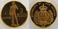San Marino 2 Scudi (Rome) David de Michel-Ange PCGS-PR69DCAM Belle Epreuve/Proof -