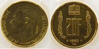 Jean (1964-2000) 20 Francs Monnaies courantes Essai en or PCGS-SP64 pr.FDC -