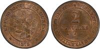 2 Centimes G.105 Cérès (Paris) PCGS-MS64RB pr.FDC -