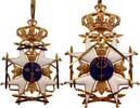 Schweden Königlicher Orden des Schwertes Croix de Commandeur en or - dans son écrin d'origine SUP/FDC -