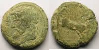 Griechische Münzen Monnaie de cuivre et plomb de poids élevé TB
