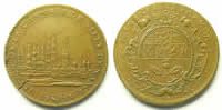 Lothringische Münzen Jeton rond en cuivre 1733 TB+/TTB