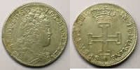 Münzen Teston Herzogtum von Lothringen Léopold I (1690-1729) date illisible 1710-1715 réformé TTB -