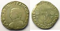 Französische königlische Münzen 1566 L (Bayonne) TB/TB+