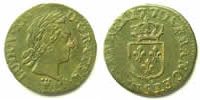 Münzen Liard Ludwig XV (1715-1774) G.272 à la vieille tête (Reims) TB+ -