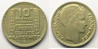 Münzen 10 Franken G.810 Turin cupro-nickel grosse tête rameaux longs TTB+ -