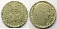 Münzen 10 Franken G.810 Turin cupro-nickel grosse tête rameaux longs TTB -