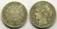 Münzen 2 Francs G.530 Cérès (Paris) TB+/TTB -