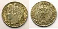 Münzen 20 Centimes G.303 Cérès (Paris) TTB+/SUP -