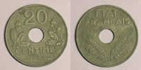 Münzen 20 Centimes G.321 Type 20 TTB -