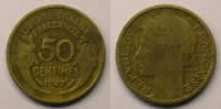 Münzen 50 Centimes G.423 Morlon B/TB -