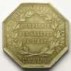 Münzen Jeton Numismatik der Bergwerken Salines de l'Est octogonal en argent Napoléon I SUP -