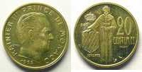 Münzen 20 Centimes Rainier III (1949-2005) G.147 Essai en bronze-alu FDC -