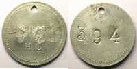 Münzen Jeton Numismatik der Bergwerken Houillères du bassin des Cévennes de Lampisterie alu, R tr. 41mm TTB -