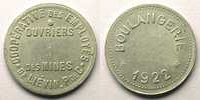 Münzen Numismatik der Bergwerken Liévin Coopérative des employés et ouvriers des Mines Boulangerie Alu, R 21mm TTB -