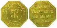 Französische Kolonialmünzen Lec.167 5 Francs TTB