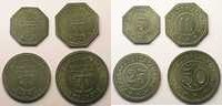Münzen Harburg (Hannover) Schlosswerft R Holtz R.H. 5, 10, 25, 50 (Pf) SUP/FDC -