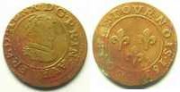 Feudalmünzen Double tournois 163? TB+