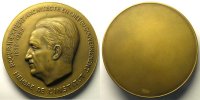 Münzen bronze Numismatische von berühmten Persönlichkeiten H. ROGER SARRABEZOLLES uniface 80mm SUP -