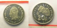 Französische Kolonialmünzen Lec.103 20 Francs 1967 Essai FDC