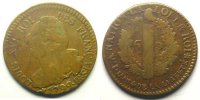 Münzen aus der französischen Revolution 1792 BB (Strasbourg) B