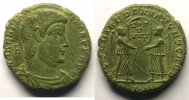 Münzen Maiorina Magnentius (350-353) R/ VICTORIAE DD NN AVG ET CAES (Trèves 350) TTB -