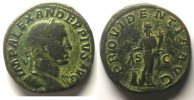 Münzen Sesterz Alexander Severus (222-235) R/ PROVIDENTIA AVG S-C (Rome 231) TB/TB+ -
