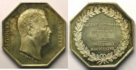 Münzen Jeton Numismatik der Bank Caisse Générale du Commerce et de l'Industrie octogonal en argent Jacques Laffitte SUP -